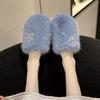 Fashion 2025 New Women's Indoor Slippers Winter New Plush Home Lazy Slippers Anti Slip Durable Fashion Warm House Floor Slippers