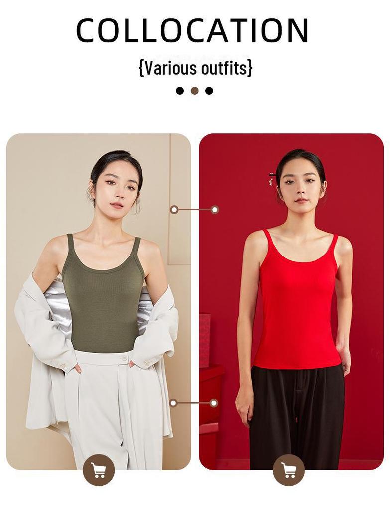 2025 Dame Sømløs Polstret Vest med Rund Hals - Slim Fit, Vakker Rygg, Allsidig for Vår og Sommer