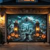 7x16 FT Halloween Garage Door Cover Decorations Outdoor Hanging Banner