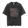 Grove Street Graffiti T-shirt in Cotone Pesante vintage Lavata Traspirante Elasticizzata Casual grafica Leggermente Morbida moda streetwear