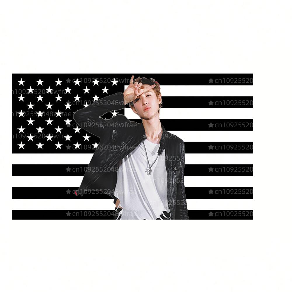 Kpop Cortis Captain Martin Pink American Flag Wall Tapestry Unique Home Decor Kpop Lover Gift Art Korean Pop Music Fan Gift