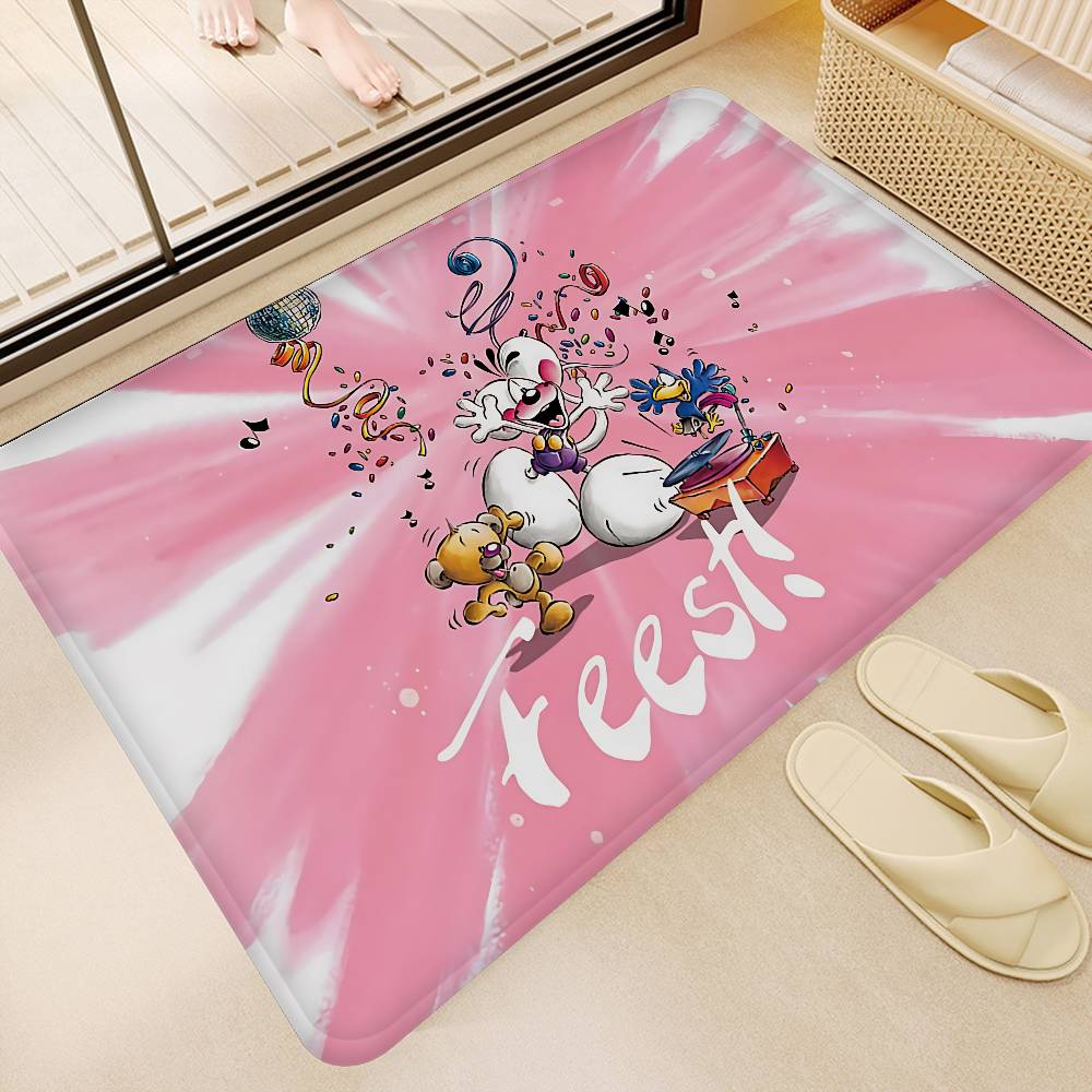 Popular Character D Diddl Cut Bathroom Mat Non Slip Laundry Room Mat Laundry Decor Balcony Child Living Room Toilet Rug