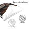 Funny Cool Pitbull Wearing Sunglasses Square Pillowcase Pillow Cover Cushion Zip Decorative Throw Pillow for Home Living Room