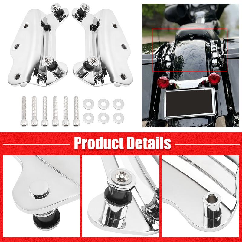 Motorcycle Chrome 4 Point Docking Hardware Kit For Harley Touring Road King Ultra Limited Road Glide Street Glide FLHT 2009-2013
