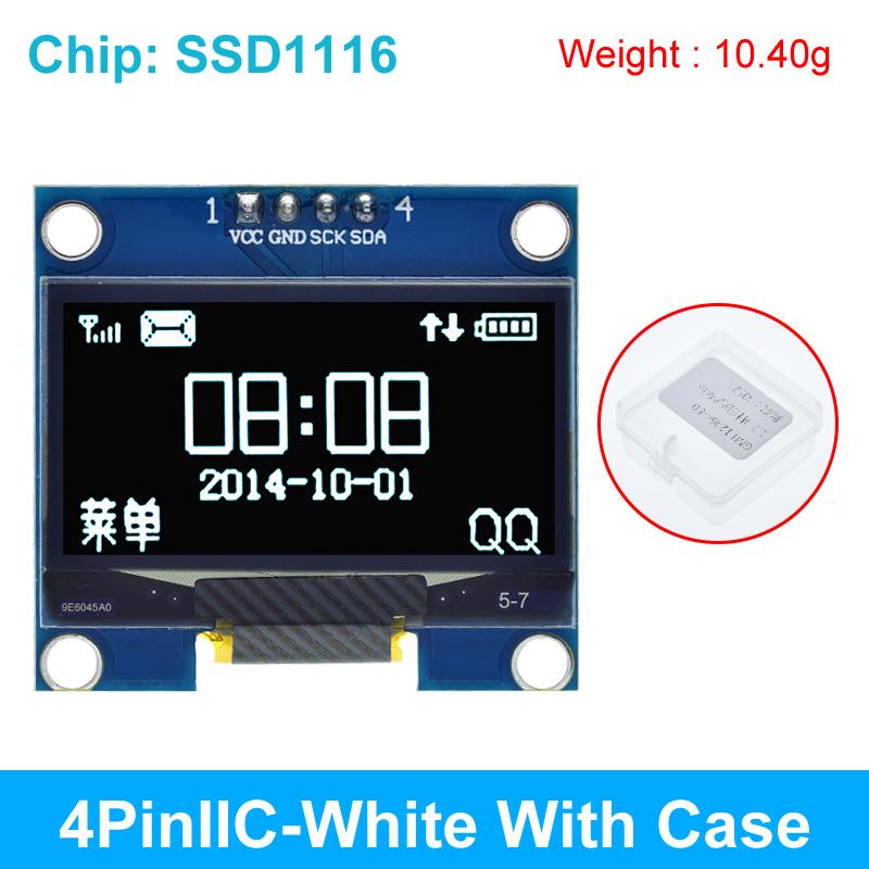TZT 1,3 Zoll OLED-Modul SPI/IIC I2C Kommunikation weiß/blau Farbe 128X64 1,3 Zoll OLED LCD LED Display-Modul 1,3" OLED-Modul