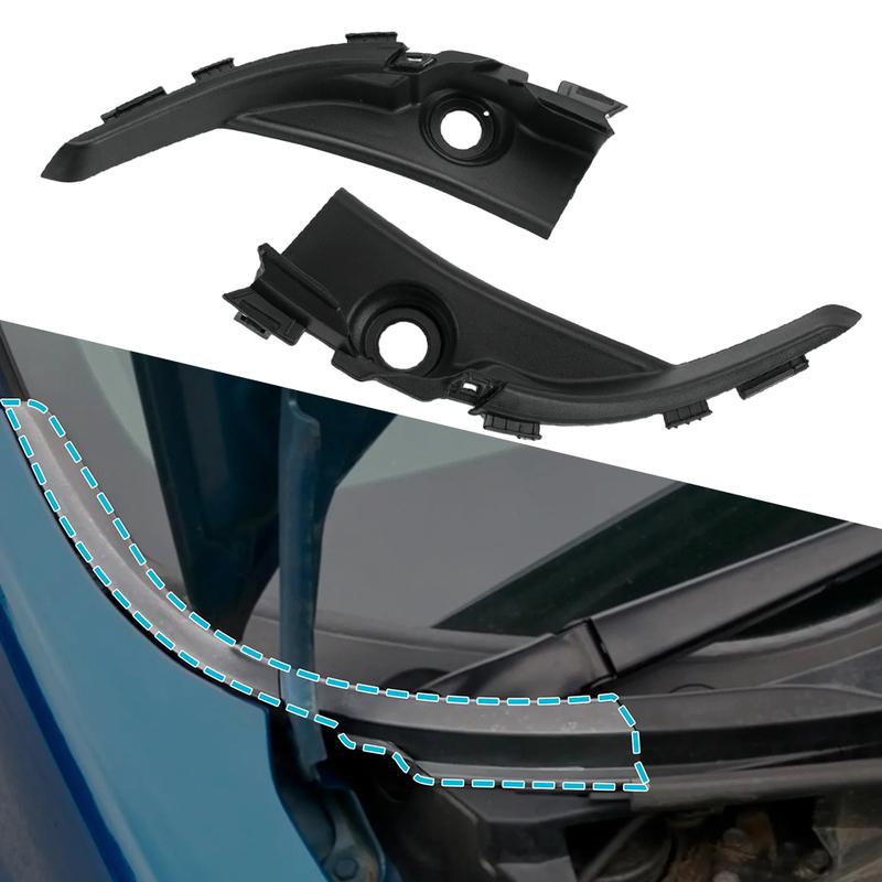 OEM Replacement Front Windshield Corner Trim for Honda Civic 9th Gen Pair 74210TR0A00 74220TR0A00 ABS Material Parts