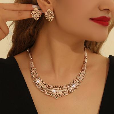 Fashion  Jewelry Set Necklace Earrings For Women Ladies
