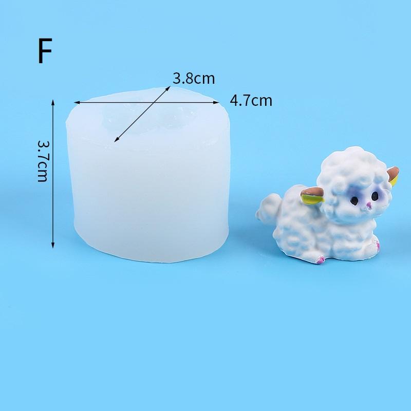 Cute Sheep Silicone Candle Mold With Bow Sitting Sheep Cute Design Diy Suitable Handmade Crafts Candles Plaster Soap Home Decor