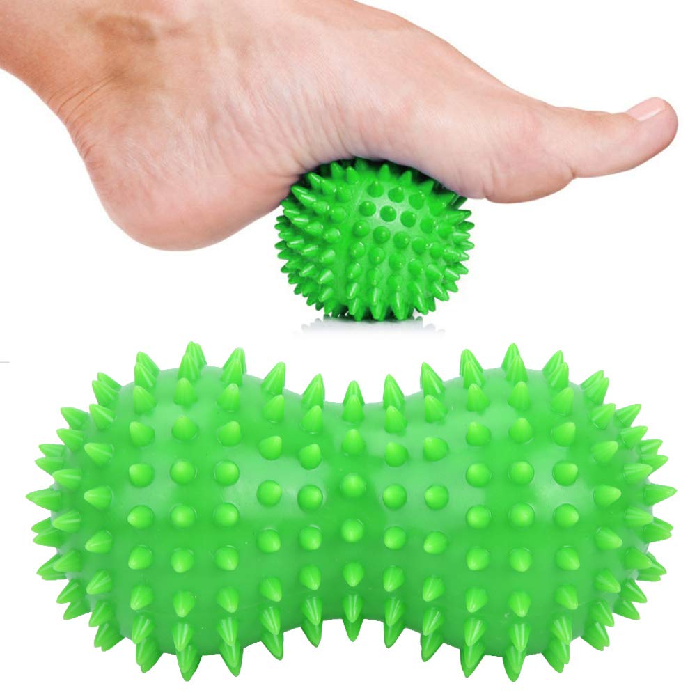 Erdnuss Massageball Muskelentspannung Faszienball Stacheliger Fitnessball Erholungstraining Massagerolle Yoga Therapieball