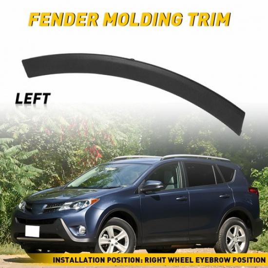 Left For 2013-2015 Toyota RAV4 Front Bumper Fender Wheel Molding Trim Driver LH