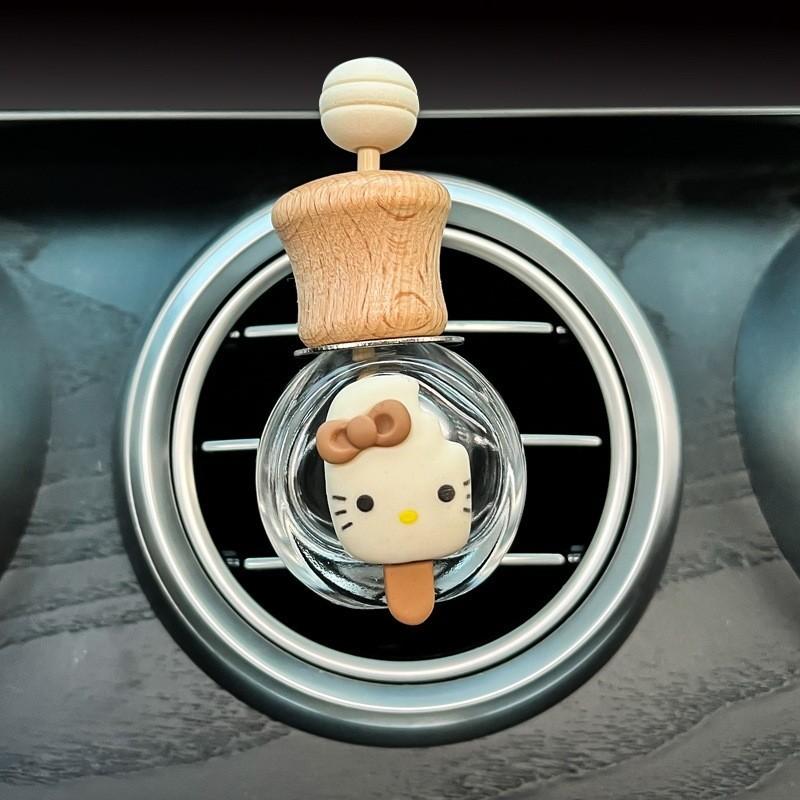 

Стеклянный флакон Простой мультяшный автомобиль Освежитель воздуха Креативное милое автомобильное ароматическое украшение StyleA