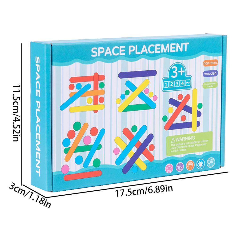 Children's Puzzle Thinking Puzzle Game, Early Education Color Cognition Matching Block Puzzle Toy