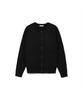 Notig Wool Blend Round Button Cardigan Black_Okw2Swcd201K1