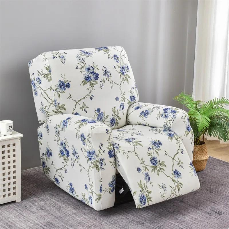 1set Printed Elastic Recliner Chair Cover Recliner Sofa Slipcover Couch Cover Armchair Slipcovers for Living Room Home Decor