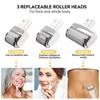 Derma Roller Microneedling Device for Home & Salon Use with 3 Replaceable Heads Red Light for