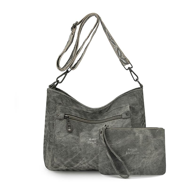 

Messenger Bag Middle-Aged Mother Bag Women s Shoulder Small Square Bag сірий колір
