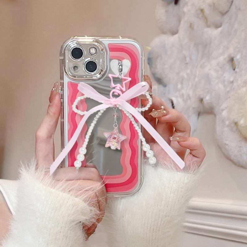 Star Keychain Aesthetic Keyrings Lovely Bows Keyholders Car Key Rings Creative Bag Charm for Bag Decoration