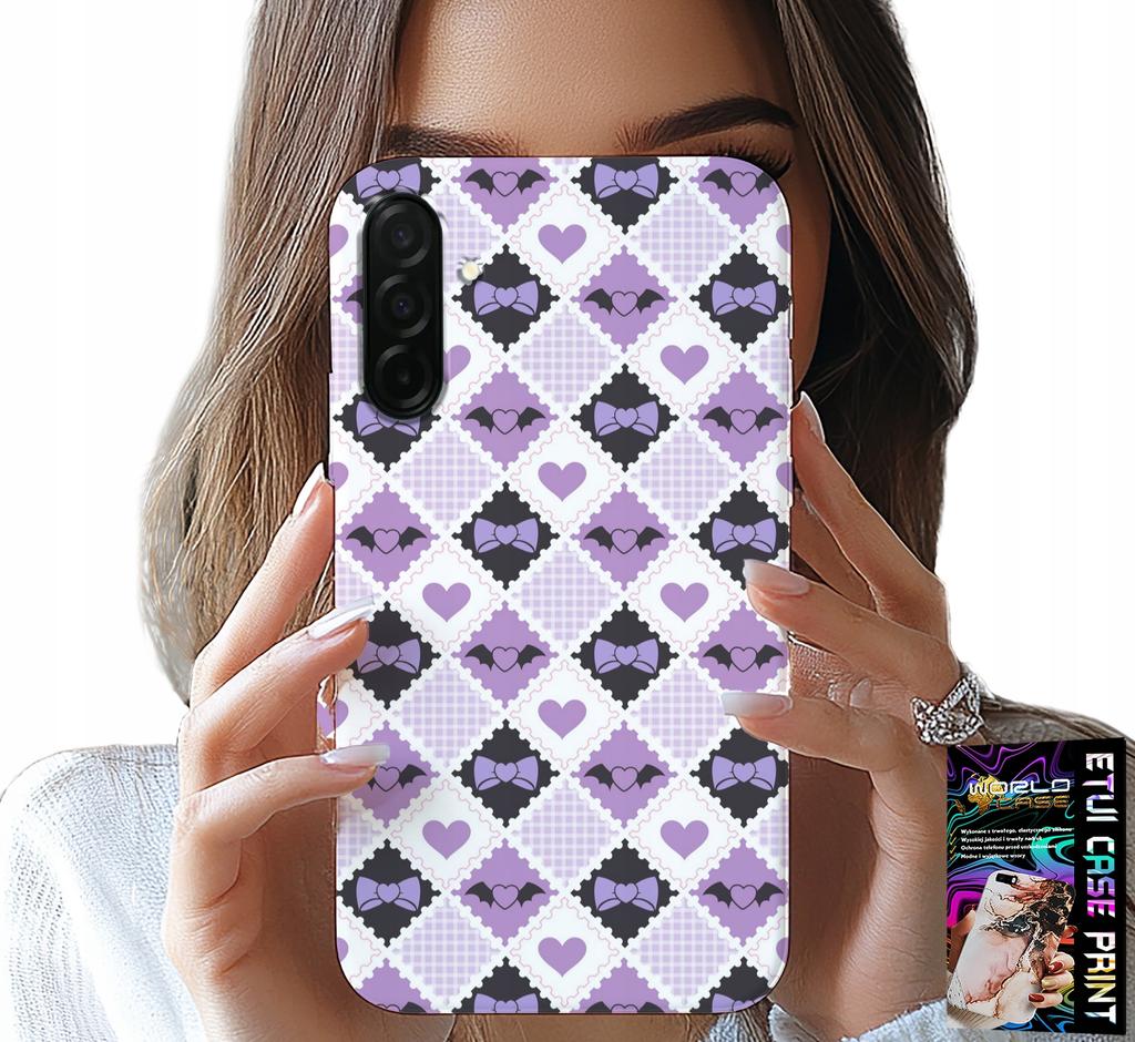 Etui Do Samsung Galaxy A26 5G - Modne Serca Kokardki Kokarda + Szkło