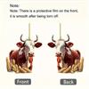 Playful Cow Acrylic Car Hanging Ornament For Bright Christmas Tree And Home Accents