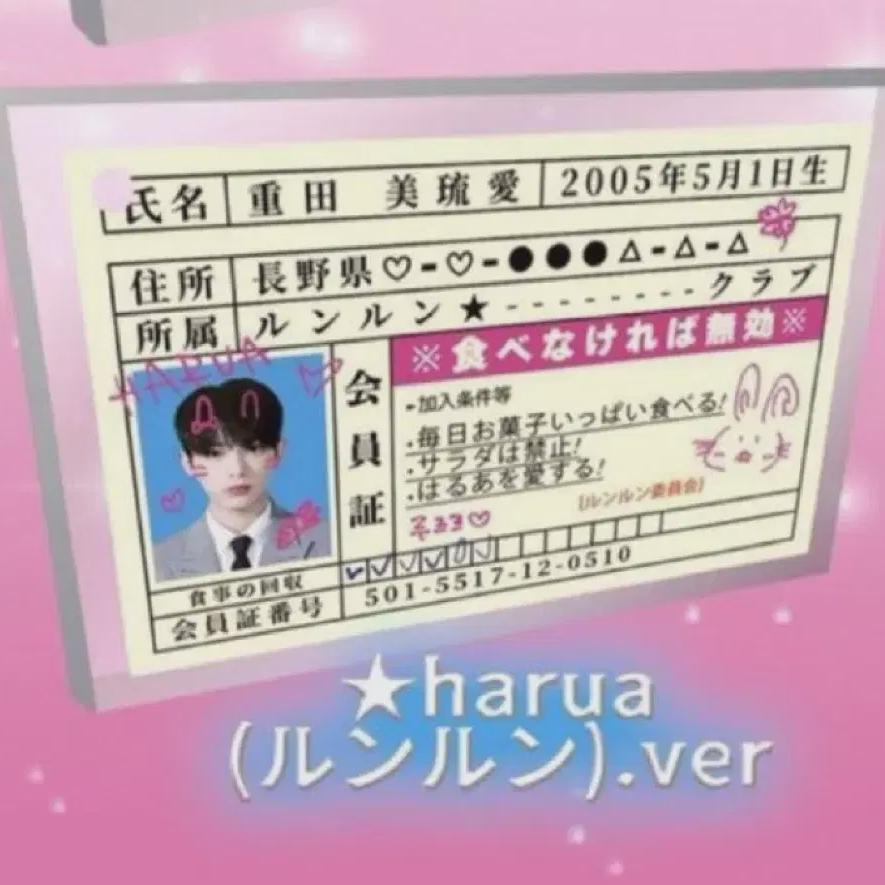 

&team Harua Membership Card Keyring &team Harua