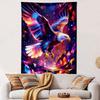 "Colorful Geometric Flying Eagle Design" Patterned Tapestry Home Decor, Suitable for Bedroom and Living Room, Gift