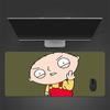 Cute Stewie Griffin Mouse Pad, Large Gaming Desk Mat, Non-slip XXL Mousepad for Laptop & Tablet, Mini PC Playmat with Stitched Edges