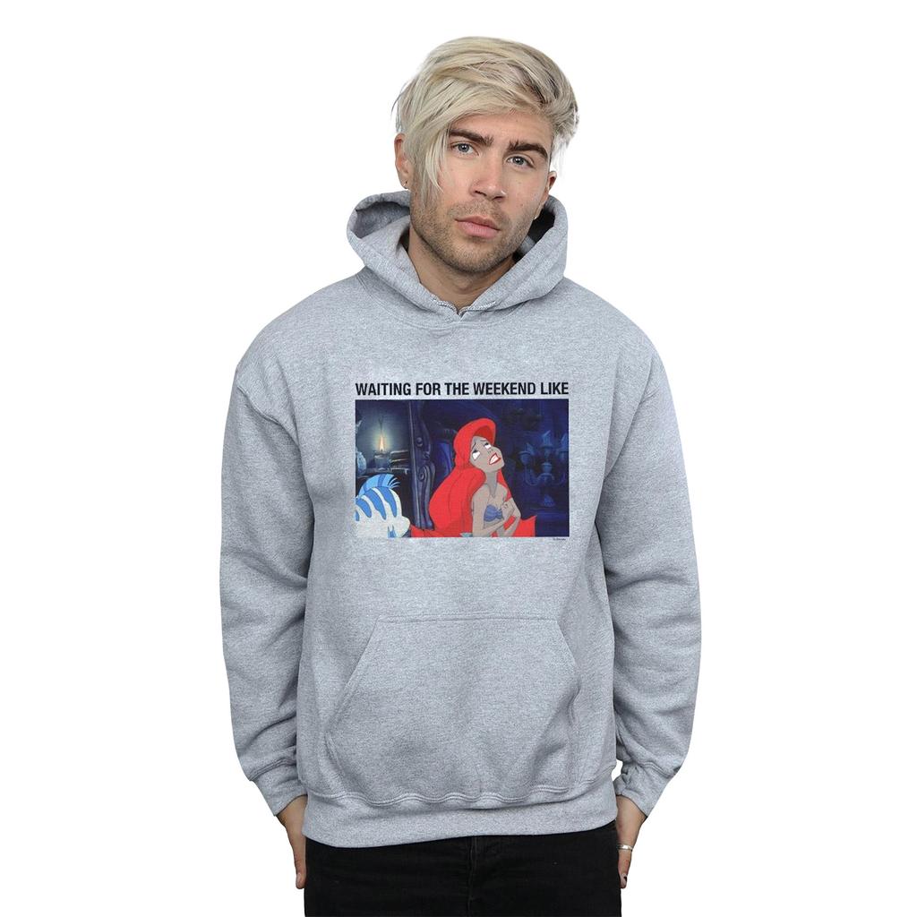 Disney Mens The Little Mermaid Waiting For The Weekend Hoodie
