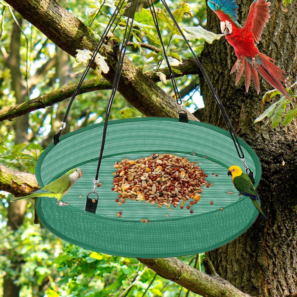 Kolibri-Futterspender für den Außenbereich Eichhörnchensicher Finken-Futterspender Robuster Auslaufsicherer Auffangbehälter Außendekoration für Spatzen