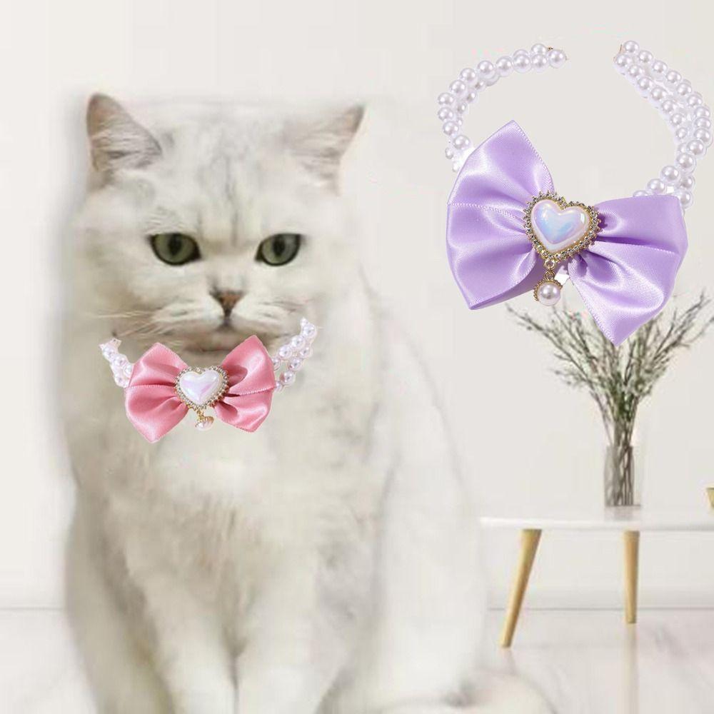 Shiny Double Layer Pet Collar Lightweight Pet Necklace Collar  Suitable for Small to Medium Dogs