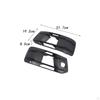 Replacement Front Fog Light Grille Matte Black 4M0807681T 4M0807682T Professional Lightweight