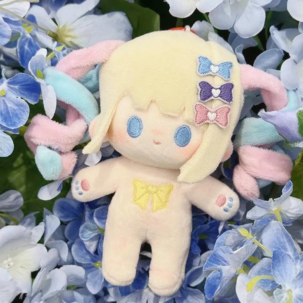 Anime NEEDY GIRL OVERDOSE Rain Ame Cosplay Keychain Kawaii Girl Plush Cotton Doll Backpack Pendant Keyring Accessories