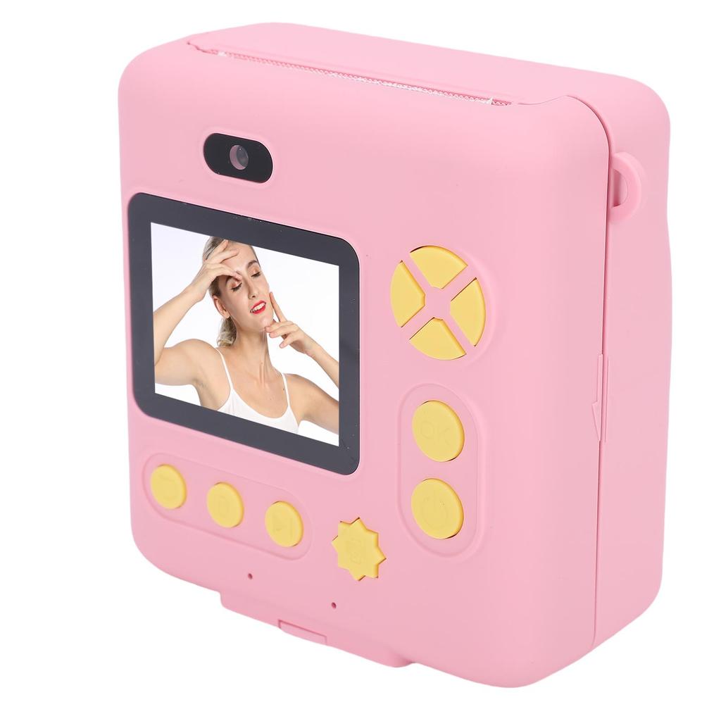 Kids Instant Print Camera 1080P HD Double Lens Instant Print Camera with Print Paper for Outdoor Game