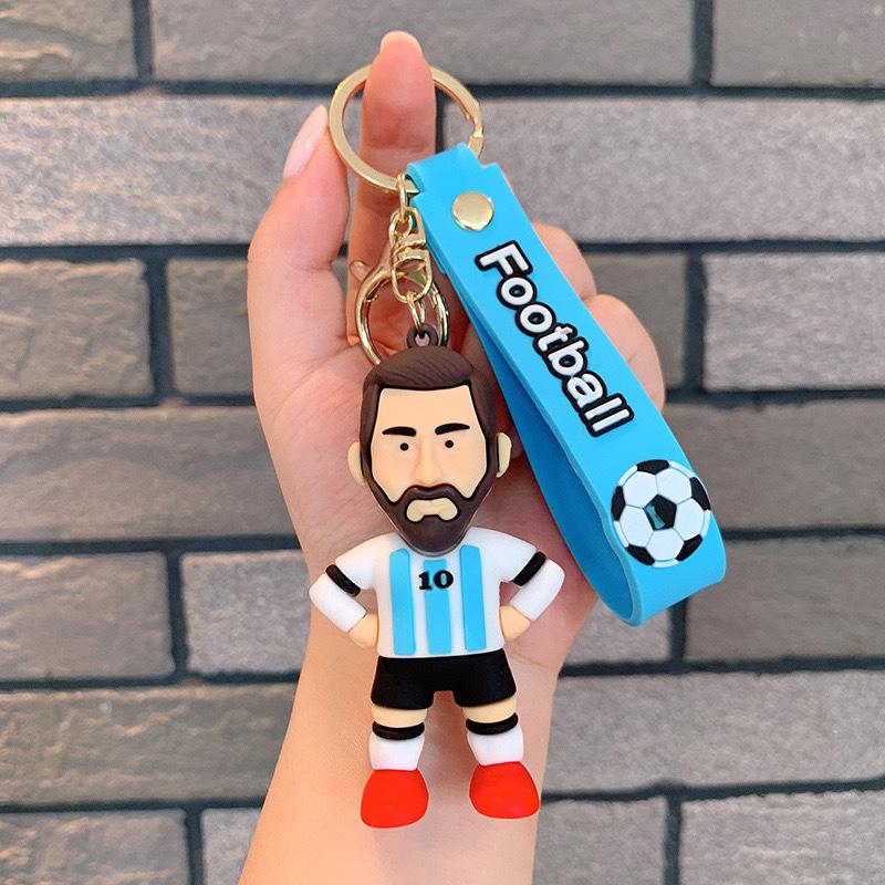 Star Keychain Pendant Argentina Jersey Football Keychain Football World Cup Pendant Small Gift