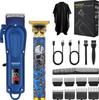HIENA Electric Hair Clipper with Number Display, Oil Head Carving, Push Clippers for Barbers.