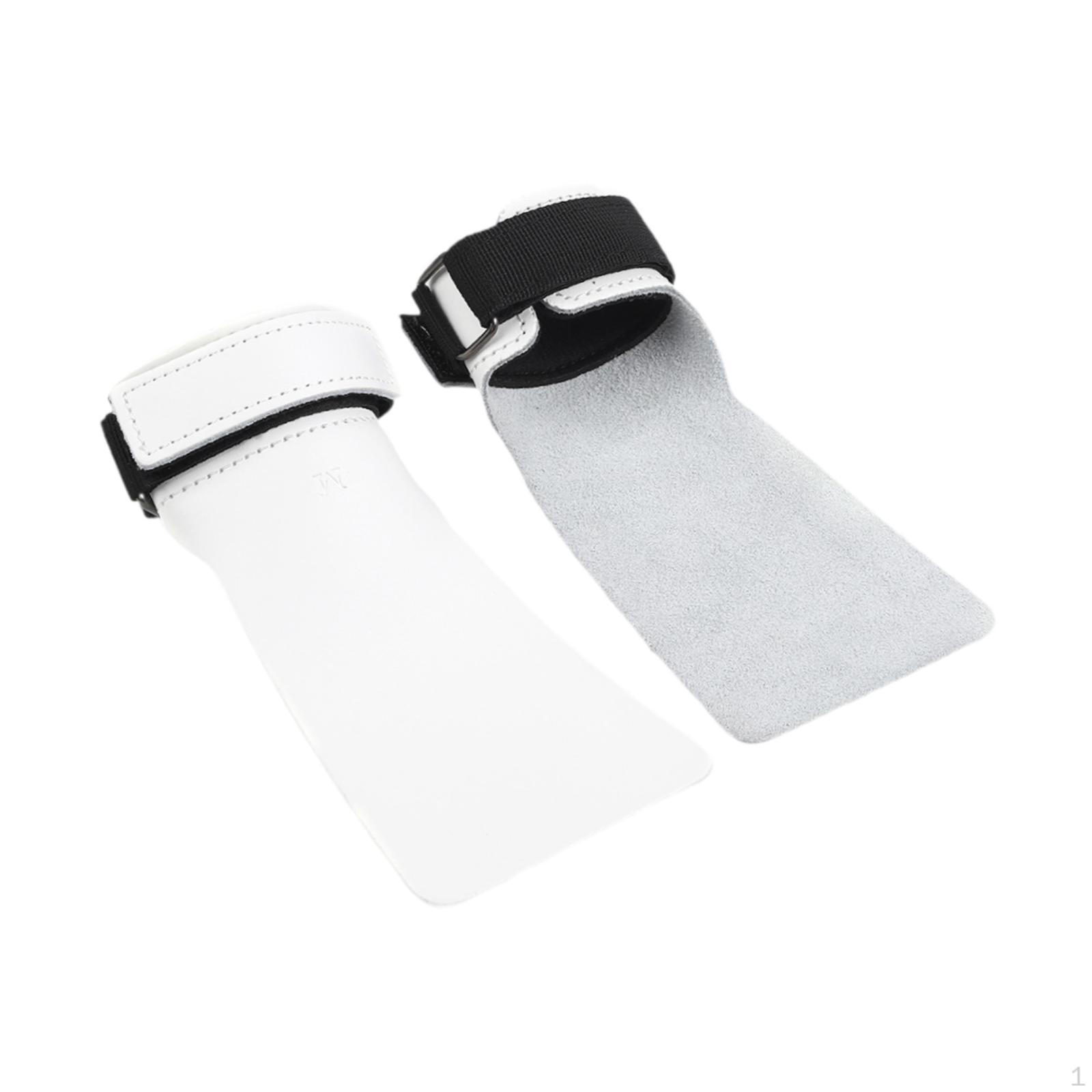 

2 Pieces Hand Grips for Weightlifting Gymnastics Adjustable Comfortable Pull up Gloves