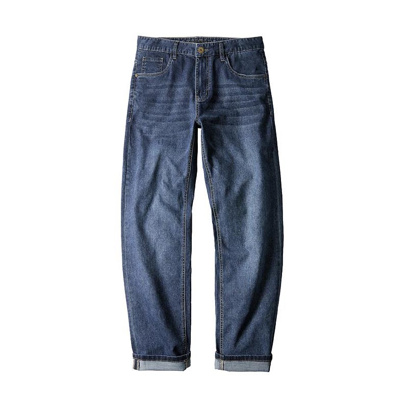 HLA Men's Premium Five-Pocket Straight-Leg Jeans