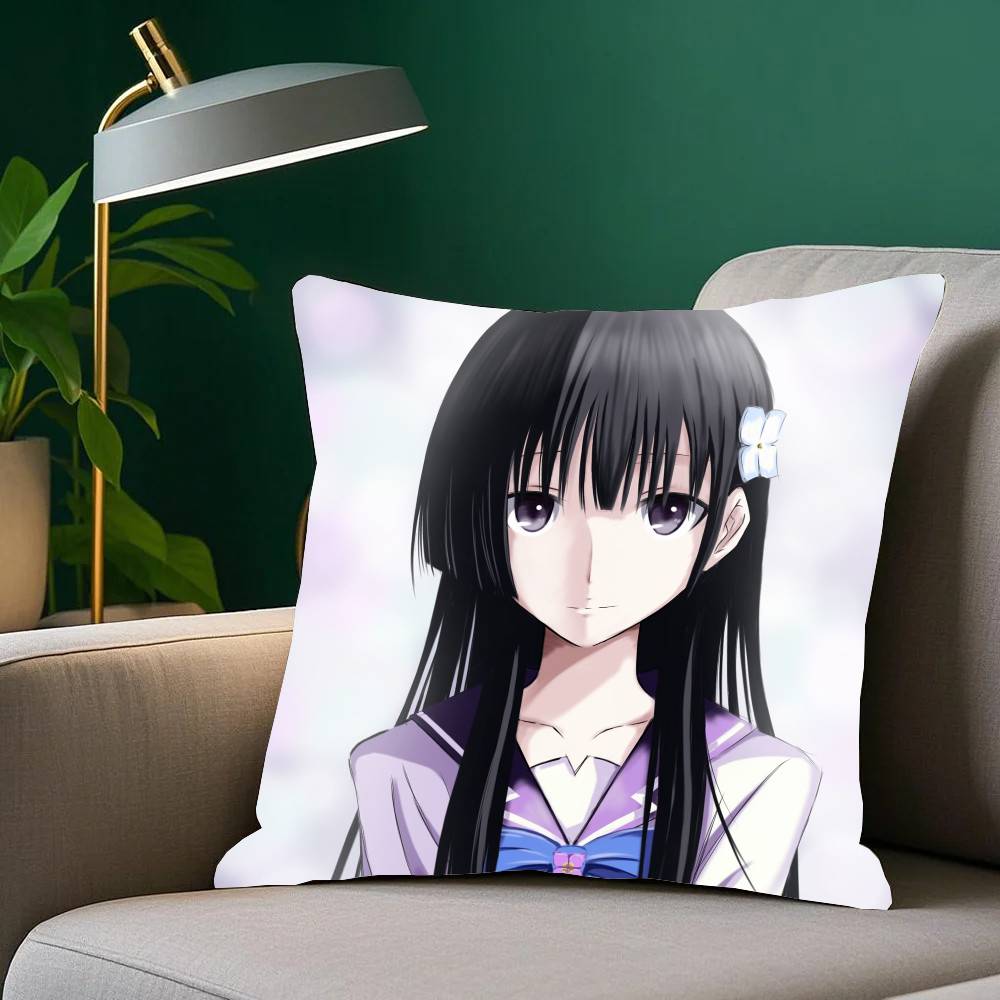 Anime S-Sankarea Pillow Case Home Decor Throw For Sofa Bed Car Room Decor Gift Idea