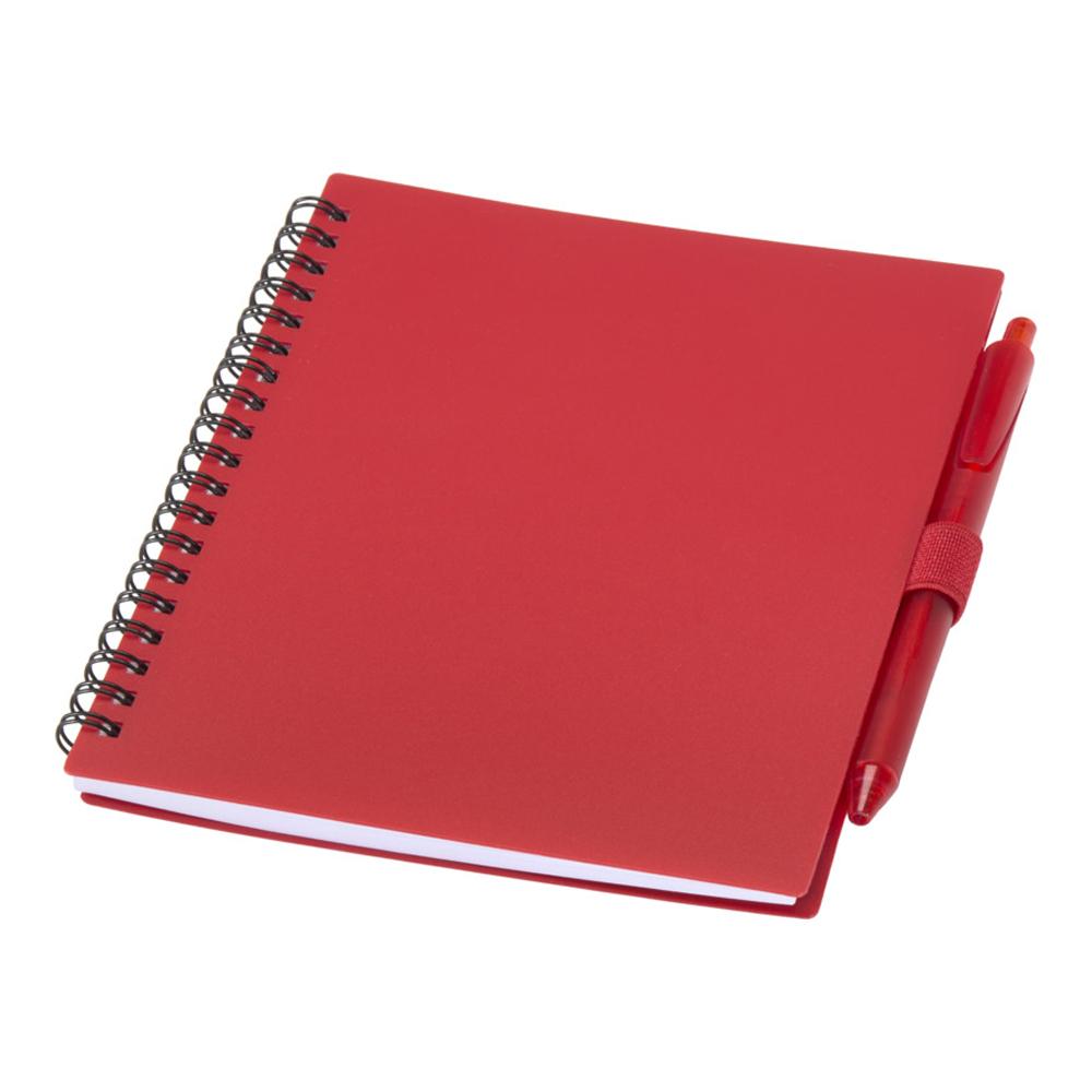 Floso Niove Soft Cover Recycled Plastic Notebook & Pen Set