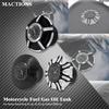 Motorcycle Fuel Gas Tank Cover With Clocks Motorbike Oil Tank Cap For Harley Touring FLHR Sportster XL1200 883 Dyna Fat Bob FXDF Fuel Tank Caps3