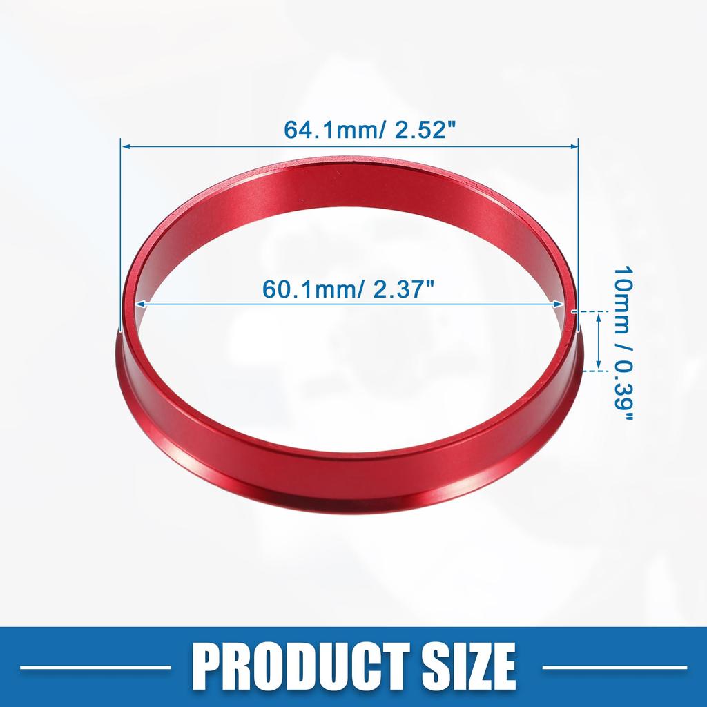 A ABSOPRO Car Hub Centric Ring OD 64.1mm ID 60.1mm