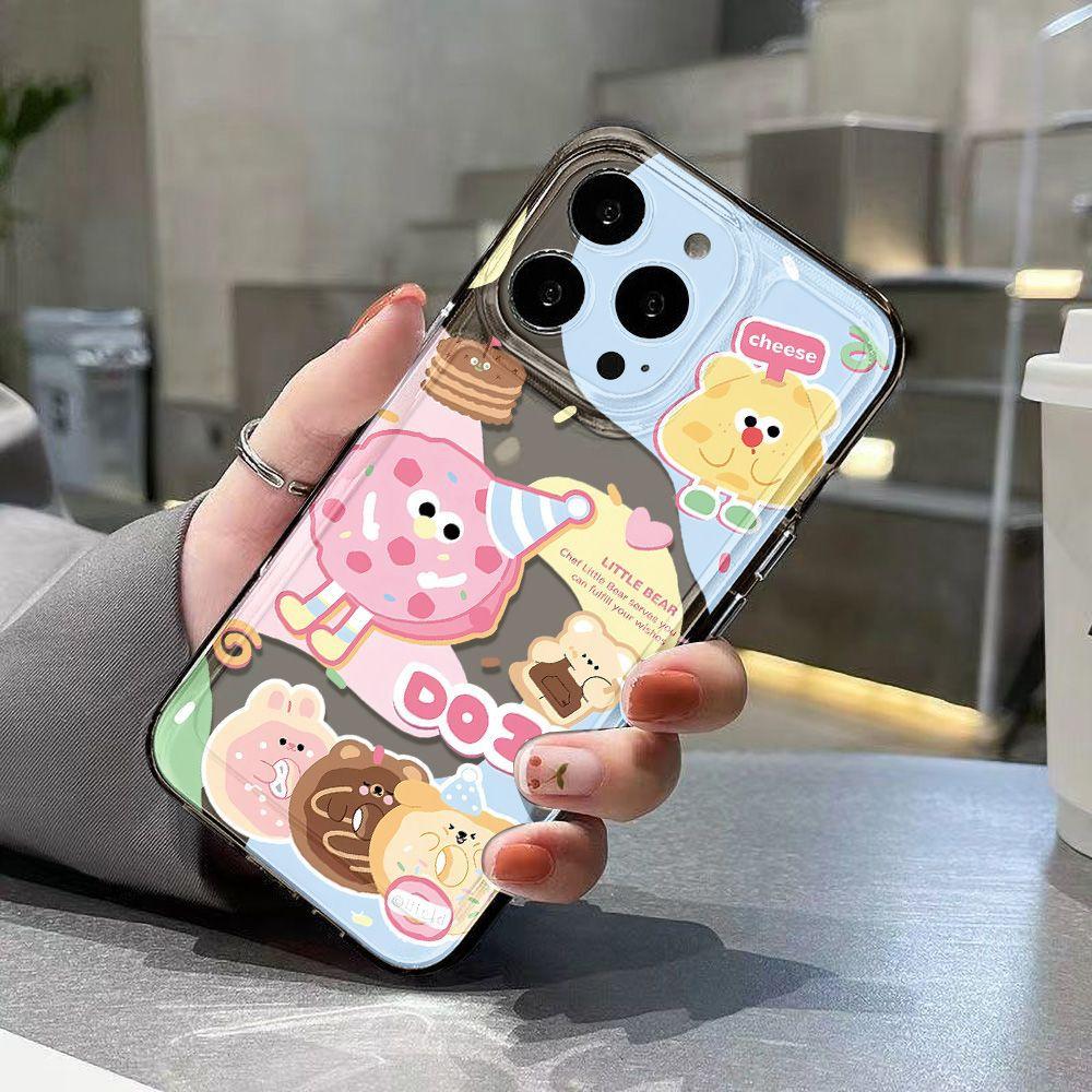 Cartoon cute dessert for iPhone17pormax mobile phone case 14 simple 13 creative 16 protective case 15