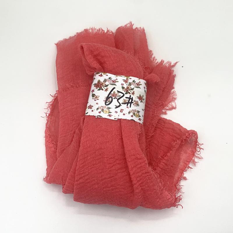 Women Cotton Scarf New Summer Girls Solid Color Sunscreen Thin Scarves Soft Shawl Foulard Viscose Spring Lady Wrap Shawls