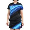 VICTAS Tischtennis Spielshirt V-OLGS236 Damen Feuchtigkeitstransport Schnelltrocknend JTTA-Zugelassen Schwarz (1000) XS 512112