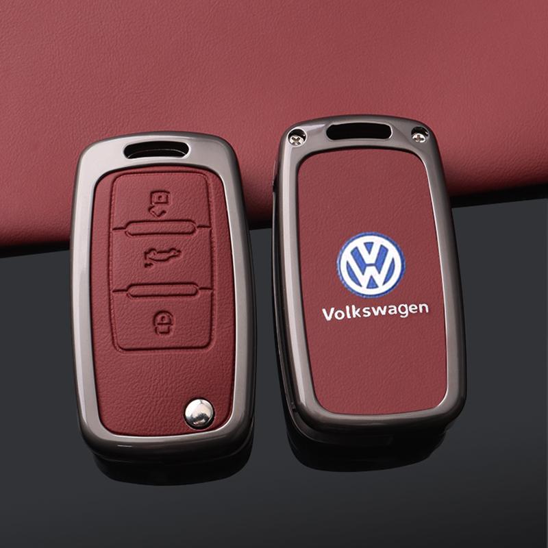 Zinc alloy Car Key Case Cover Shell For Volkswagen VW Polo Golf Passat Tiguan Beetle T5 Up Eos Langyi Sagitar Jetta Weiling Bora ze3