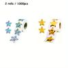 1000pcs laser roll pack stickers Star decoration series self-adhesive stickers labels Gift Packaging Decorative Stickers