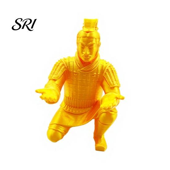 Abstract Knight Desk Organizer Terracotta Warrior Decor, 3D Printed Soldier Pen Stand for Holder Office, Creative Ancient Pencil Holder, Home