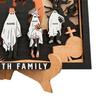 Halloween Ghost Family Photo Frame Wooden Tabletop Display Frame with Stand for Farmhouse Home Living Room Bedroom Shelf Decor