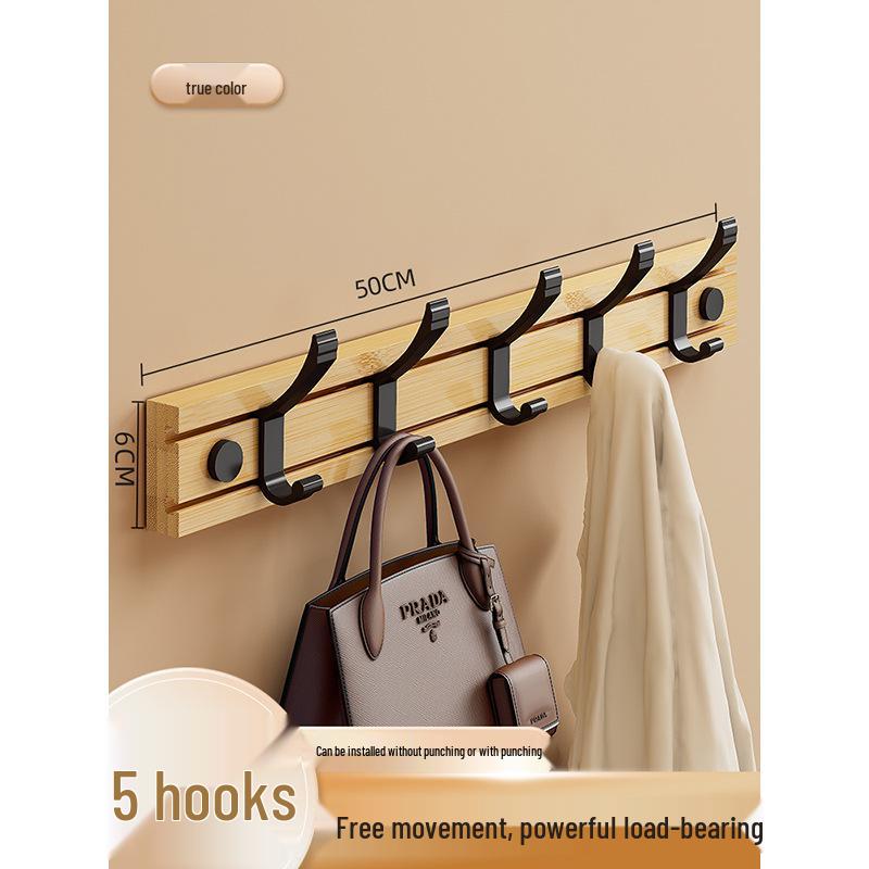 Wandmontierter Flur Garderobenständer mit Haken für Mäntel und Hüte