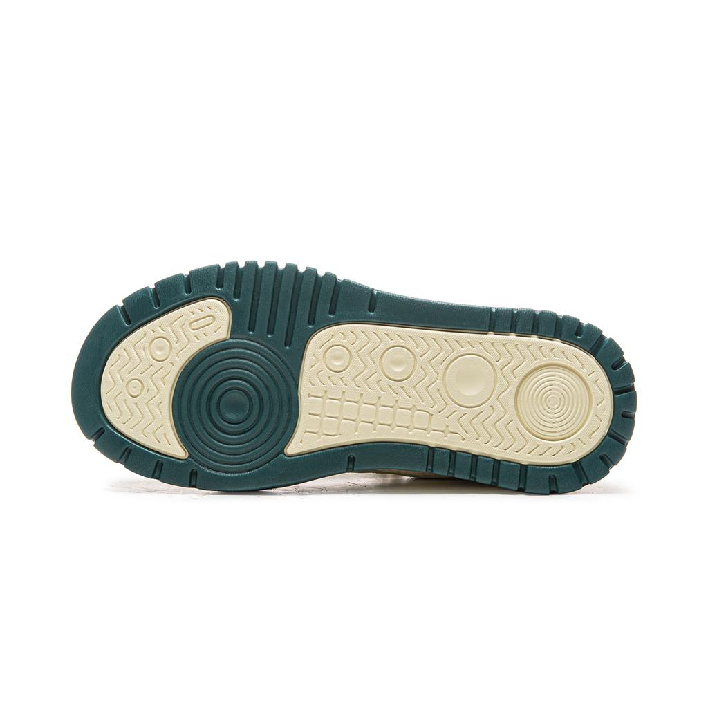 Li Ning Classic Versatile Fashion Thick Sole Comfortable Rebound Non-Slip Wear-Resistant Breathable Low-Top Skate Shoes Women sneaker Green AGCW166-1