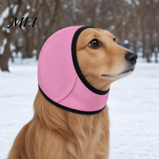 Loud Noise Protection for Dogs Cancelling Ear Wrap, No Shake Dog Muffs, Reduction Earmuffs Thunderstorm Anxiety Aid from Thunder Vacuum, Calming Wrap